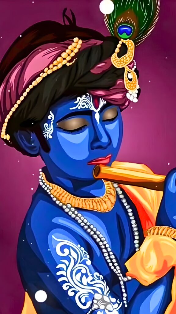 Lord Krishna playing flute, Murlidhar, Dwarikadhish, Hindu God, divine HD phone wallpaper