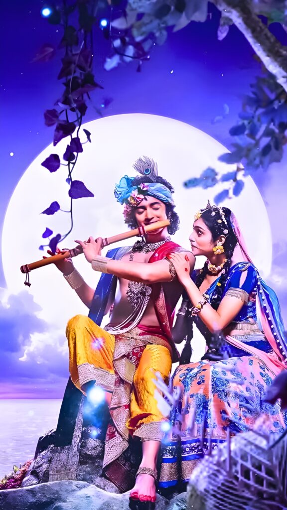 Radha Krishna HD phone wallpaper, divine love, Lord Vishnu, Mahabharat, spiritual Hindu god