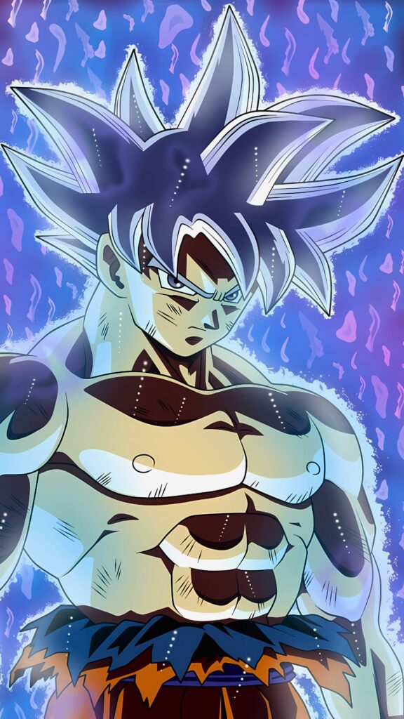 Goku in Ultra Instinct form with radiant aura – 4K anime wallpaper