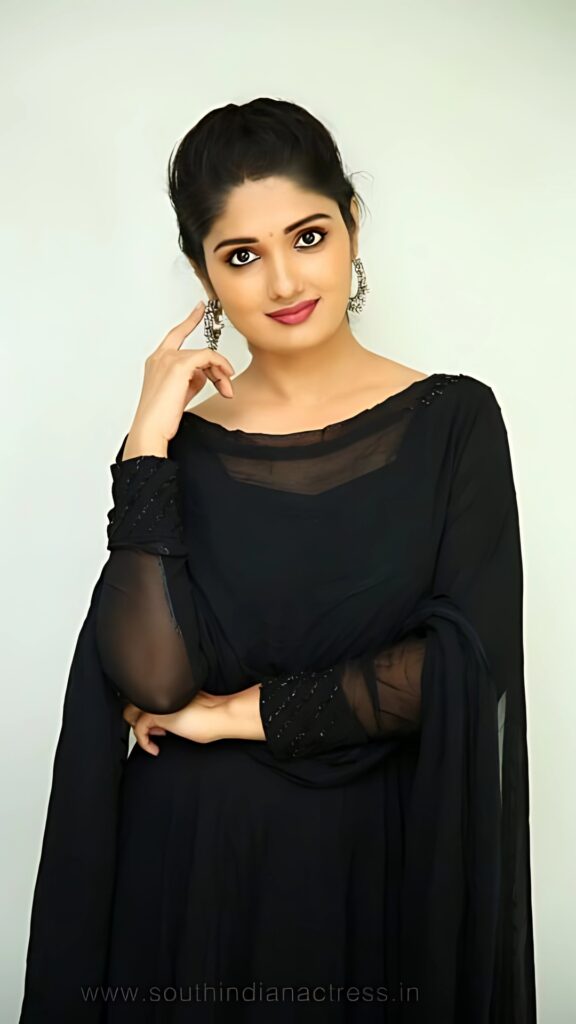 Beautiful Telugu actress in elegant black dress posing gracefully – HD phone wallpaper photo
