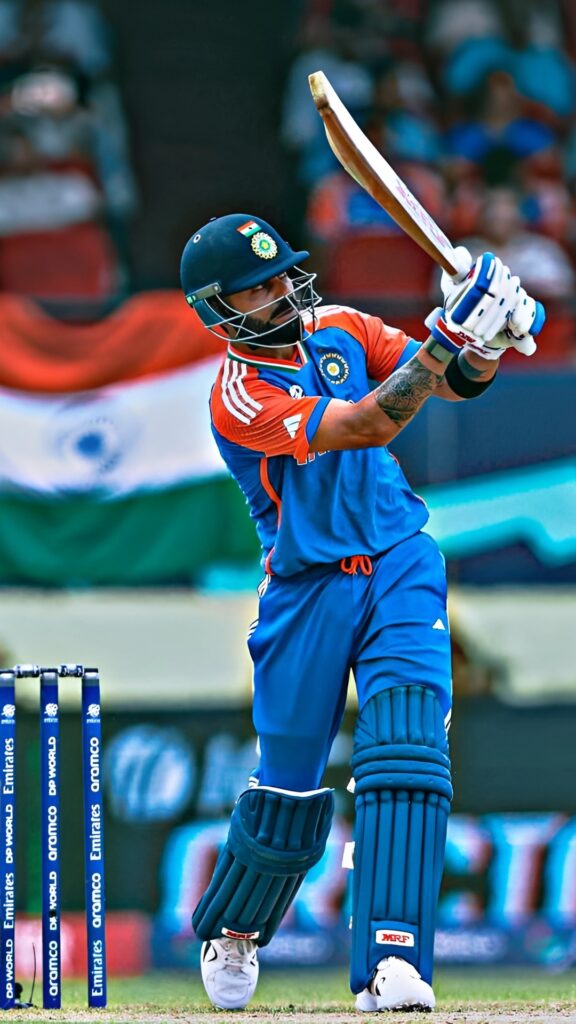 Download Virat Kohli HD 4K Wallpaper – Stunning Cricket Shot Image | Free Photo, Pic, Image of Indian Cricketer in Action
