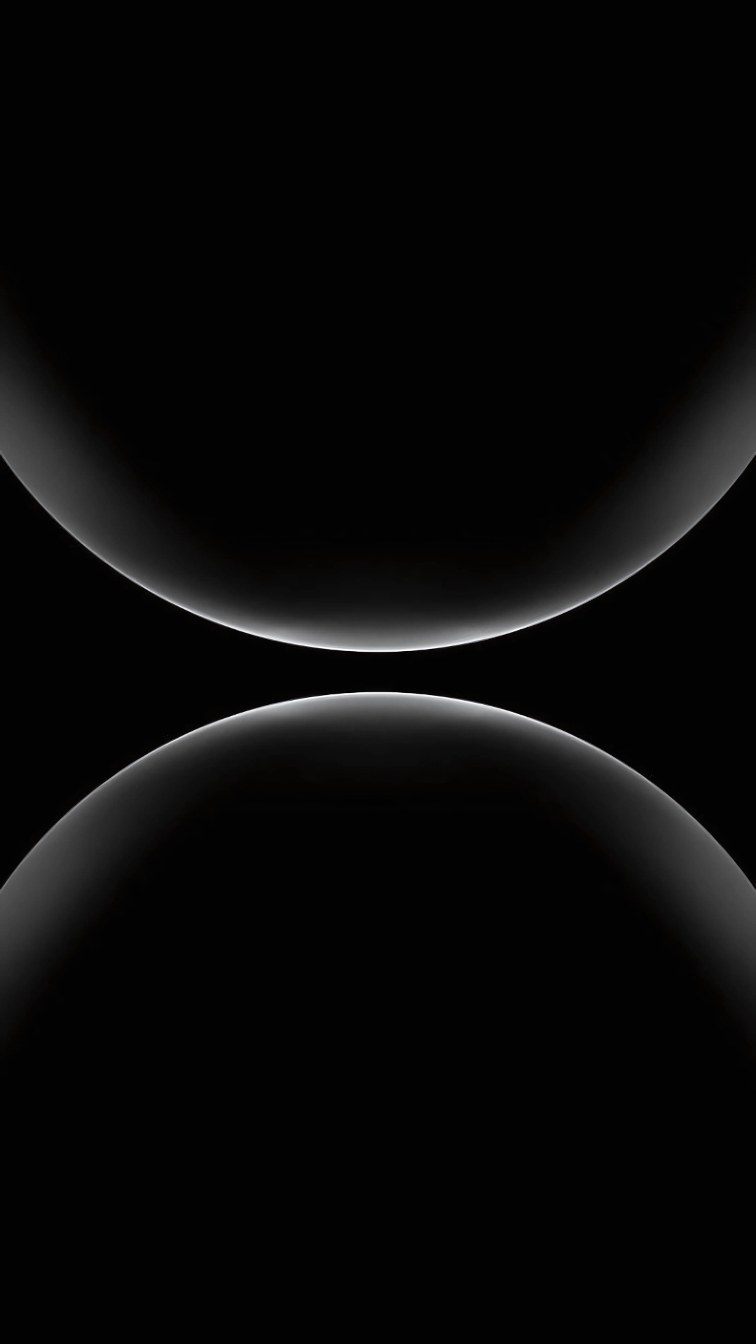 Dark minimalist wallpaper with glowing curved edges, ideal for AMOLED mobile screens