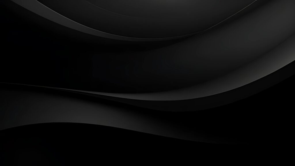 Dark abstract wave wallpaper in pure black tones, 1920x1080 resolution for desktop screens